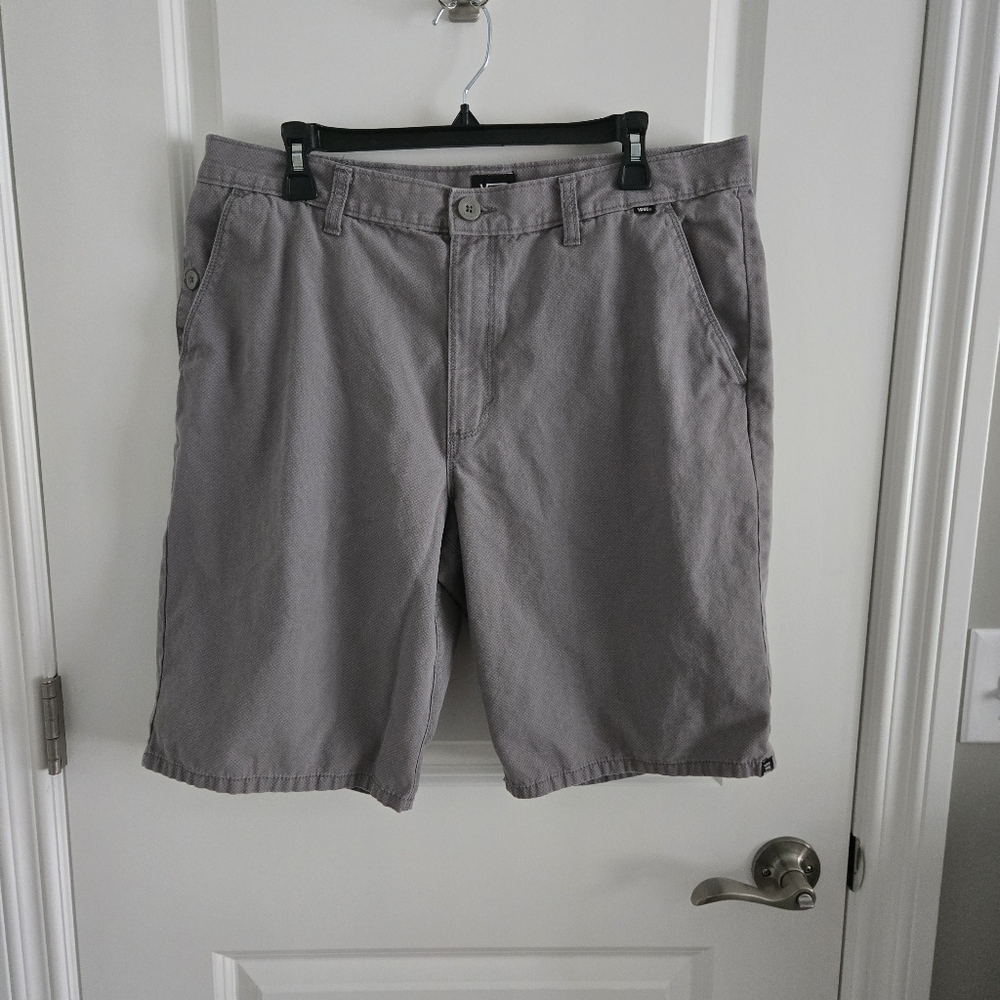 Vans Men's Chino Shorts - 36 - Heathered Gray